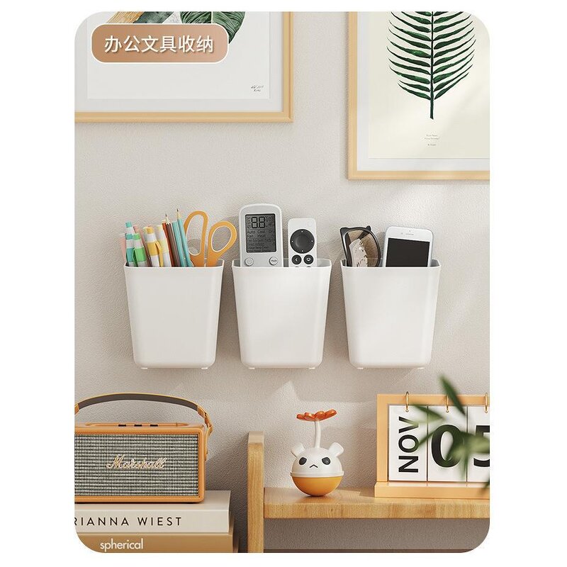 Storage Box Manufacturer - Wall Mounted Stackable Organizer Plastic with Wall Sticker