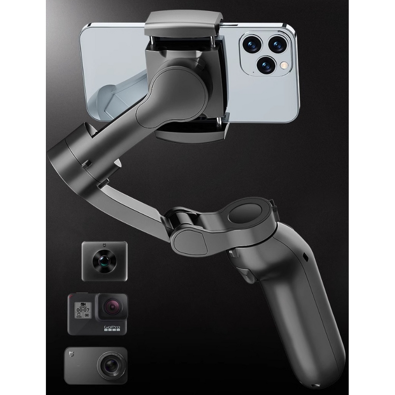 Gimbal Stabilizer Manufacturer - All Direction Rotation Foldable AI Auto Face Tracking with Tripod