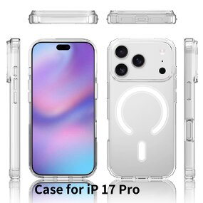 Phone Case Manufacturer - Magnetic TPU Clear Anti Drop for iPhone 17 Pro Max