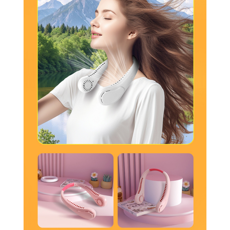 Neck Fan Manufacturer - 3 Wind Speeds USB Rechargeable Hanging Wearable Bladeless