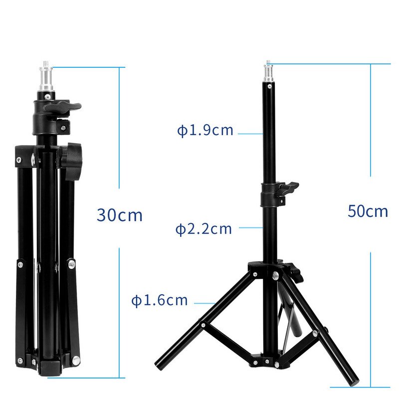 Tripod Stand Manufacturer - 50cm Extendable Folding Portable for Live Fill Light Photography
