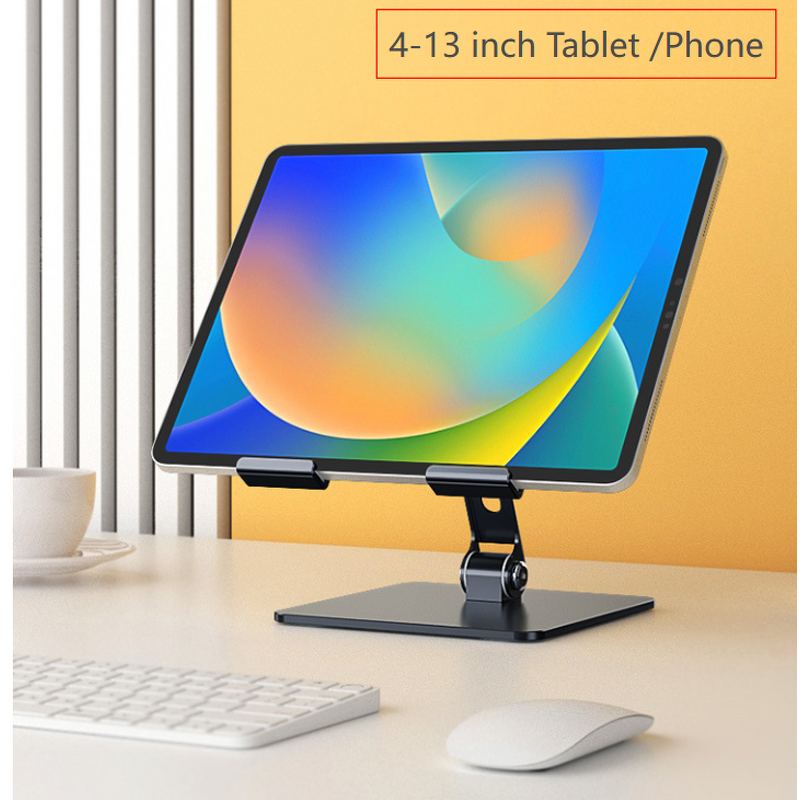 Tablet Stand Manufacturer - Carbon Steel Desktop Folding Flexible Mounting with OEM Logo
