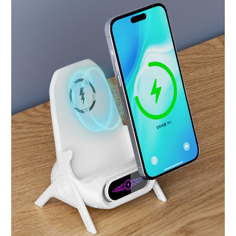Wireless Charger Manufacturer - 15W Fast Desktop 3 in 1 Magnetic Socket Multi Function