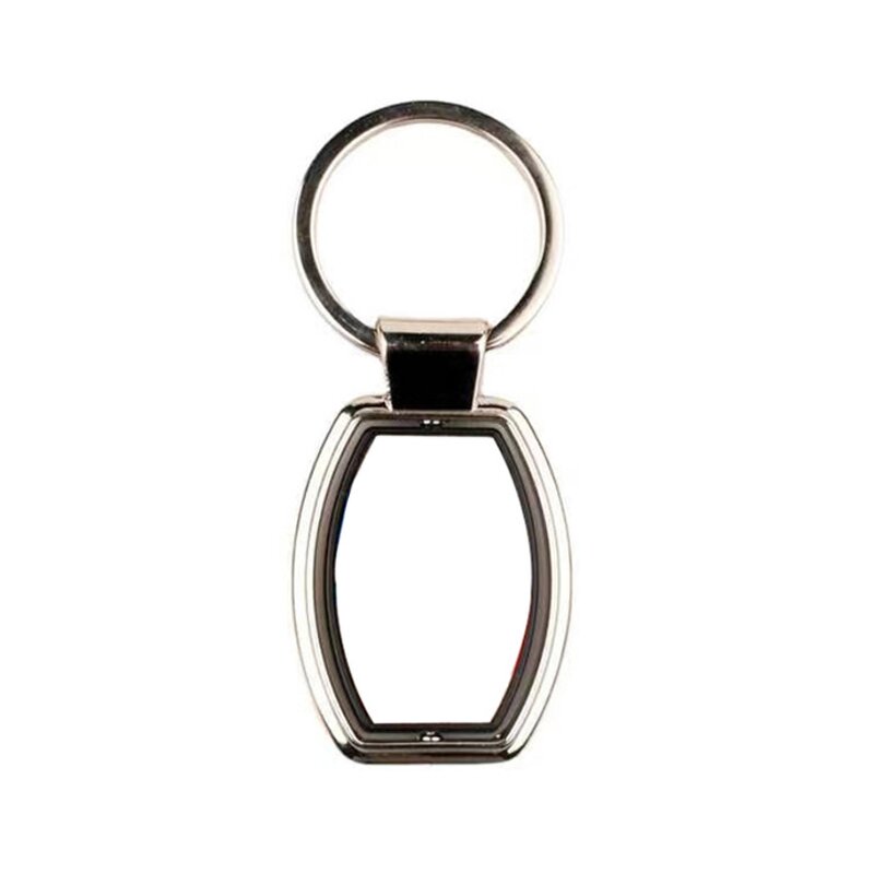 Hot Customized Color Zinc Alloy Metal Keychain Luxury Fashion Trend Promotional Gift Key Ring with Double-sided Printing
