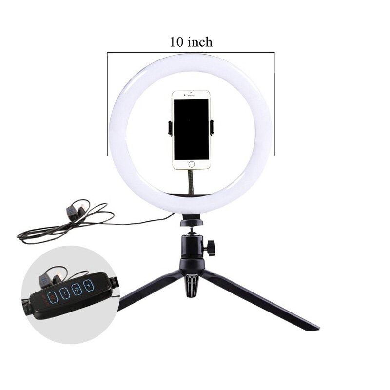 Ring Light Manufacturer - 10 Inch with Tripod Stand for Photography Live Stream