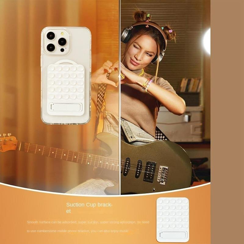 Phone Holder Manufacturer - Customize Silicone Suction with Back Adhesive Folding Stand