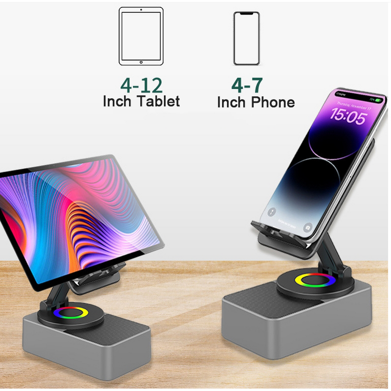 Wireless Speaker Manufacturer - Multi Function Desktop with Phone Holder 360 Rotating