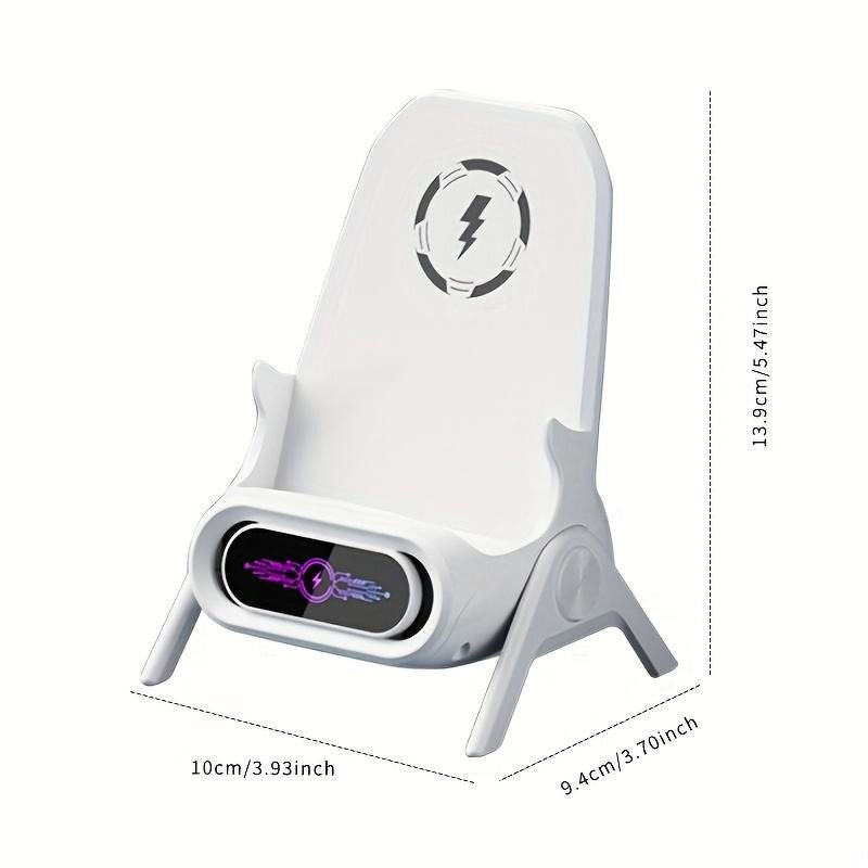 Wireless Charger Stand Manufacturer - 15w Fast Chair Design Desktop with Magnetic Ports