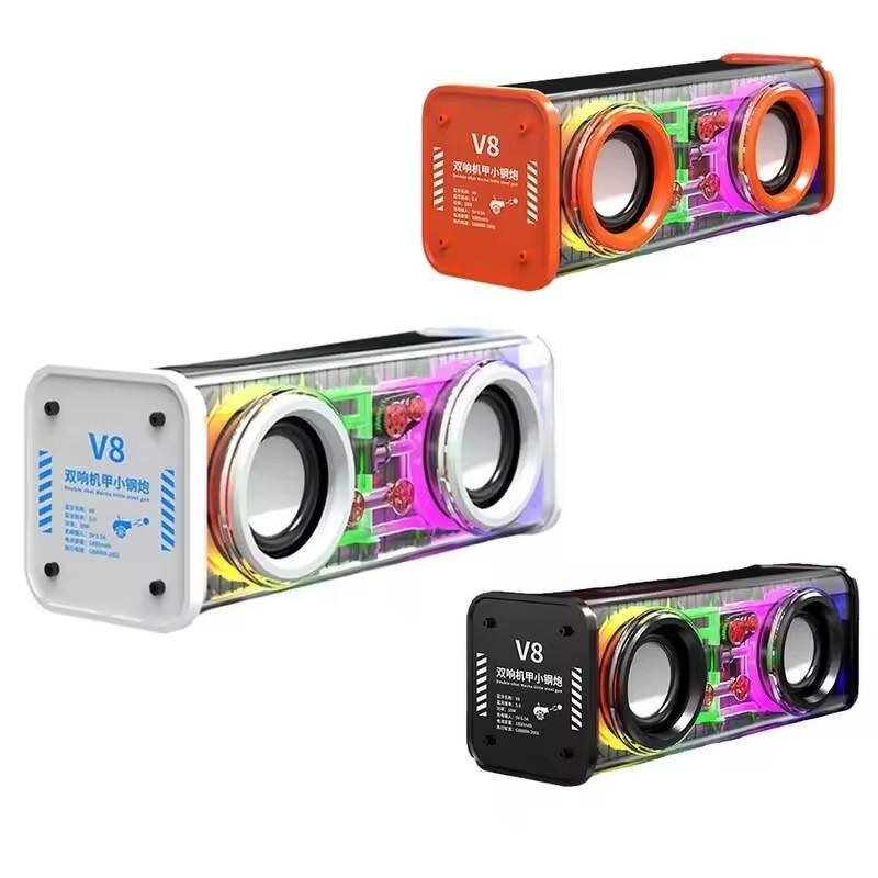 Wireless Speaker Manufacturer - Mini Desktop Subwoofer Portable Stereo with RGB LED 10W