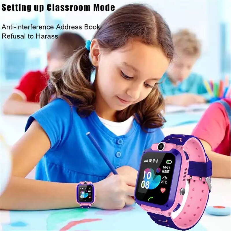 Smart Watch Manufacturer - Q12 Smartwatch Children Video Calling SIM Card with Location Track