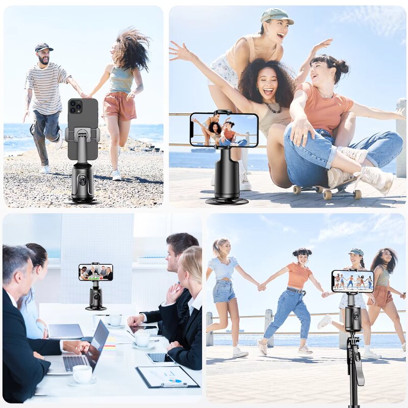 Tripod Gimbal Manufacturer - AI Face Tracking 360 Degree Rotate P01 for Live Vlog