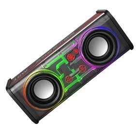 Wireless Speaker Manufacturer - V8 Transparent Dual-speaker RGB Light Outdoor Indoor