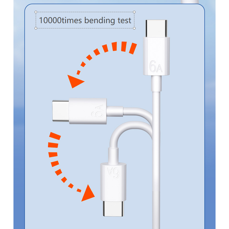 Charging Cable Manufacturer - 6A Fast USB A to Type C 1M for Huawei Samsung