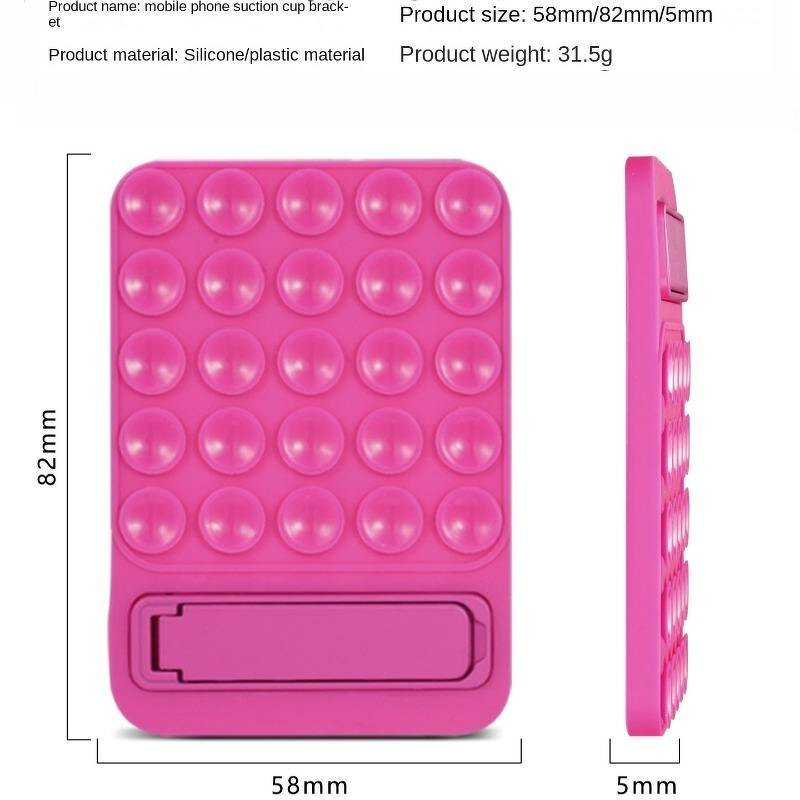 Phone Holder Manufacturer - Customize Silicone Suction with Back Adhesive Folding Stand