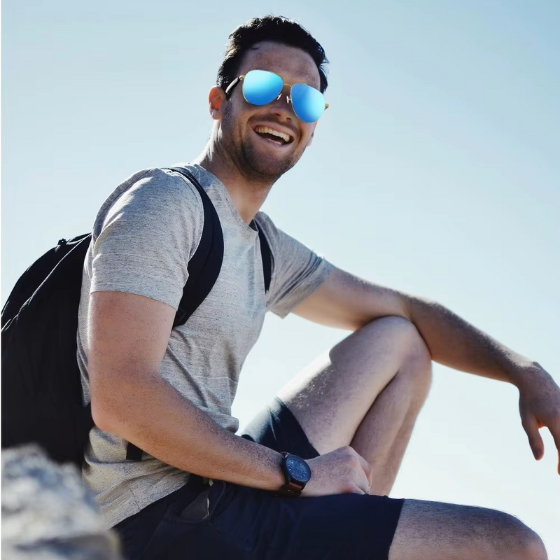 Smart Glasses Manufacturer - BT 5.4 Touch Anti Blue Light Headphone With Mic for Riding