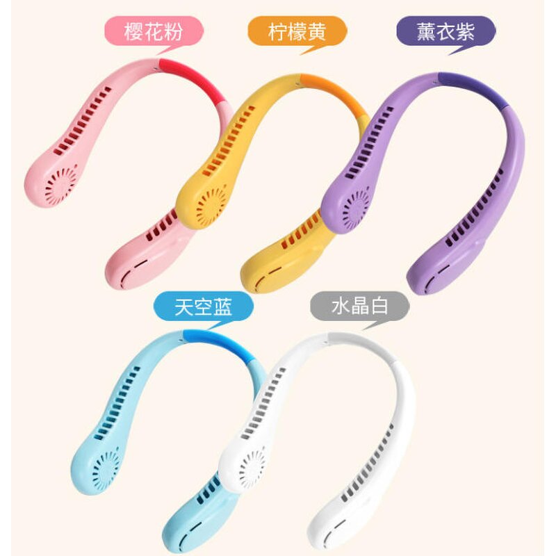 Neck Fan Manufacturer - 3 Wind Speeds USB Rechargeable Hanging Wearable Bladeless