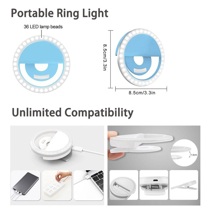 Ring Light Manufacturer - 10-Inch Plastic for Photography & Live Streaming Desktop Fill Light
