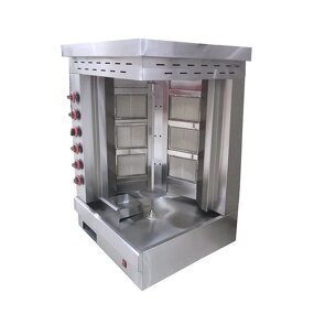 Shawarma Grill Machine - Manufacturer - Gas 6-burner Tabletop Commercial Automatic Kebab