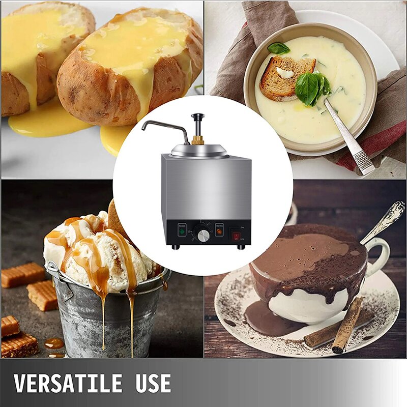 Cheese Dispenser Warmer - Manufacturer - 2.3L Stainless Steel Pump Hot Chocolate Sauce