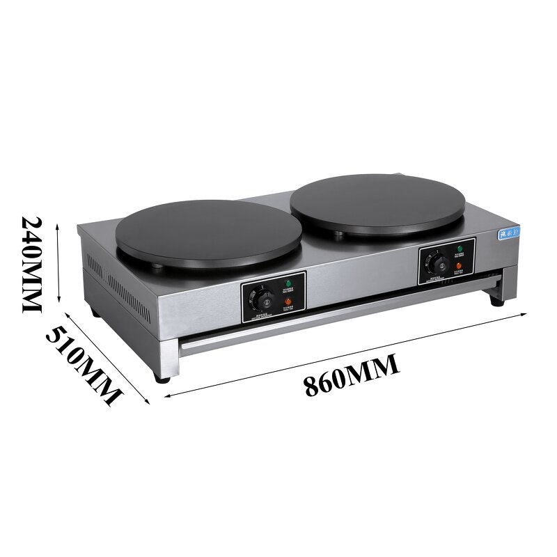 Crepe Maker Machine - Manufacturer - 2022 Fully Automatic Double Plate Electric Fabric