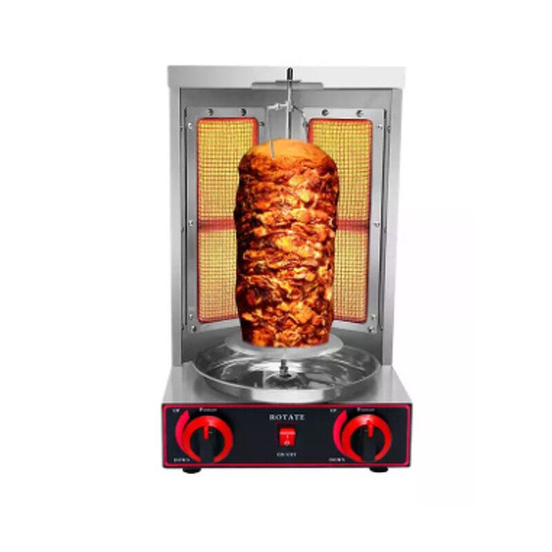 Mini Shawarma Grill - Manufacturer - 2-burner Gas Commercial Rotary Doner Kebab