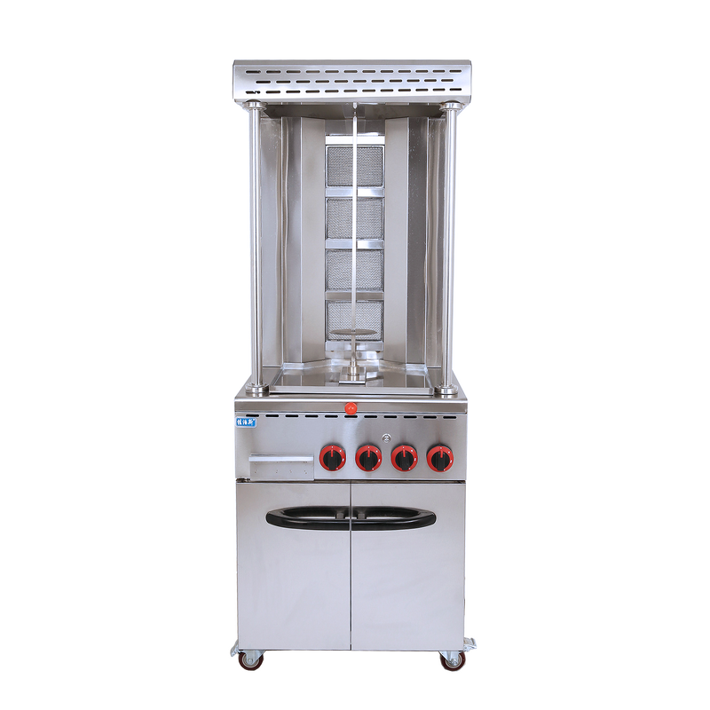 Vertical Shawarma Grill - Manufacturer - Commercial Gas Barbecue Automatic Rotation