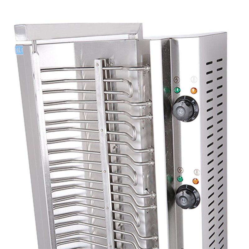 Shawarma Grill Machine - Manufacturer - 2-burner Electric Commercial Chicken Kebab