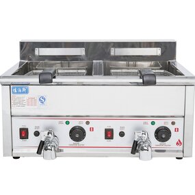 Double Groove Fryer - Manufacturer - Temperature Controlled Stainless Steel Non Stick
