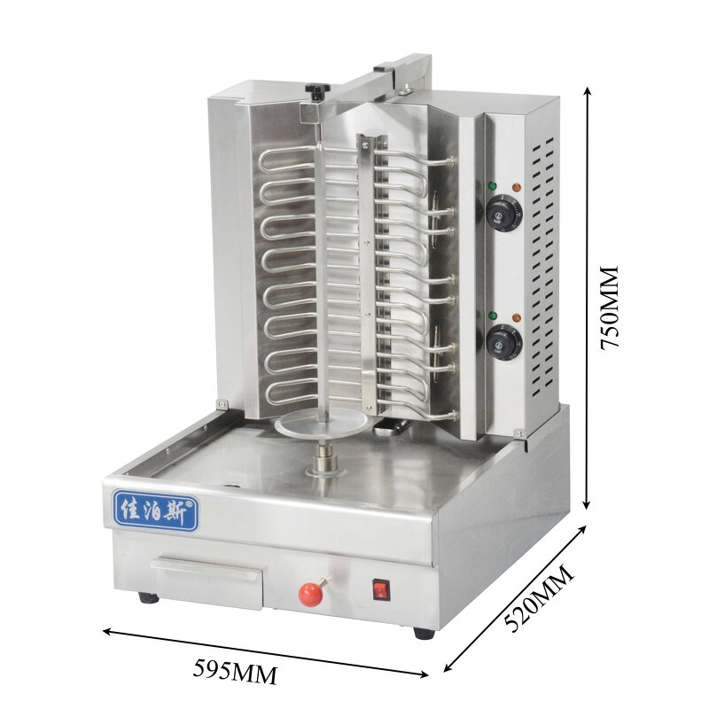 Shawarma Grill Machine - Manufacturer - 2-burner Electric Commercial Chicken Kebab