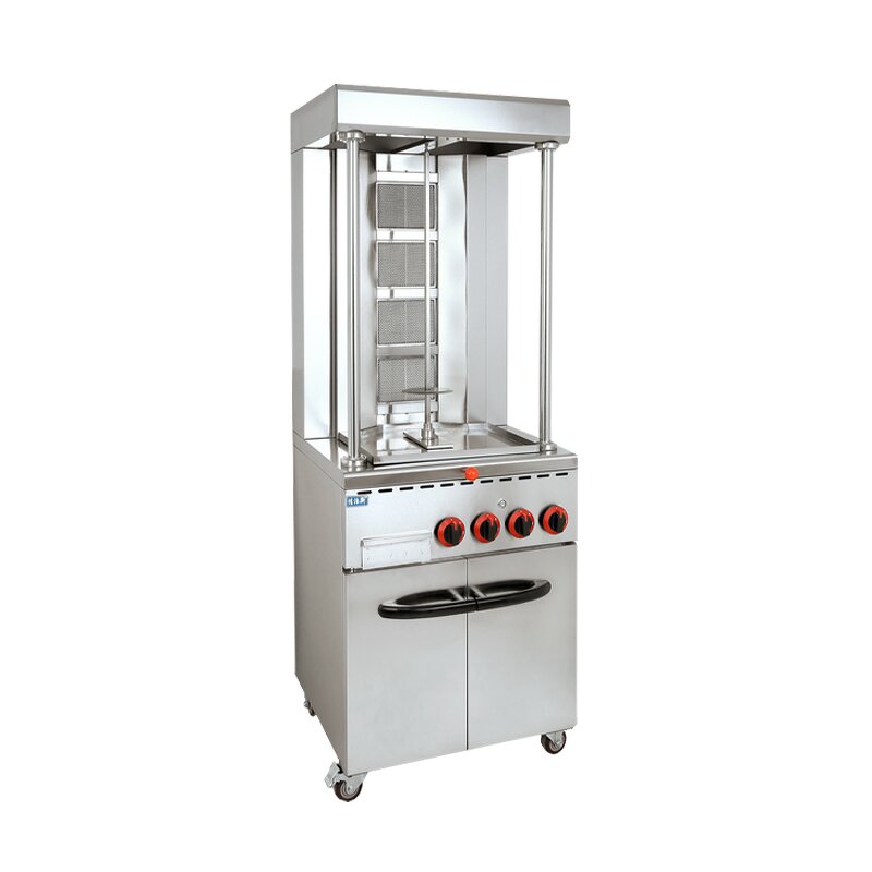 Vertical Shawarma Grill - Manufacturer - Commercial Gas Barbecue Automatic Rotation