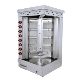 Doner Kebab Grill - Manufacturer - Gas 8-burner Commercial Automatic Cutting Shawarma