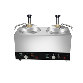 Chocolate Sauce Warmer - Manufacturer - Commercial Electric 2 Bottles Stainless Steel