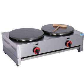 Crepe Maker Machine - Manufacturer - Commercial Portable Gas Outdoor Double Burner