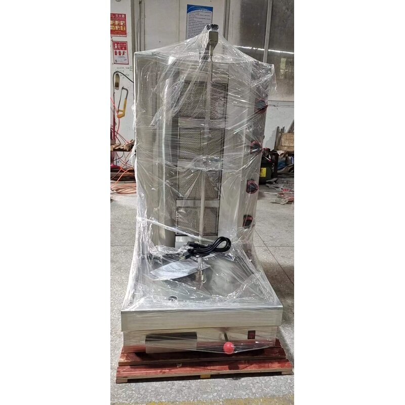 Shawarma Grill Machine - Manufacturer - Gas 4-burner Commercial Automatic Rotating Kebab
