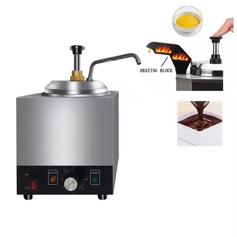Cheese Dispenser Warmer - Manufacturer - 2.3L Stainless Steel Pump Hot Chocolate Sauce