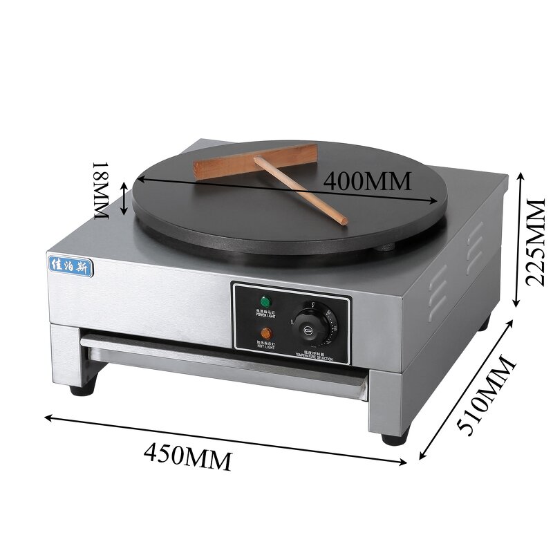 Crepe Maker Machine - Manufacturer - Commercial Electric Automatic Adjustable Temp