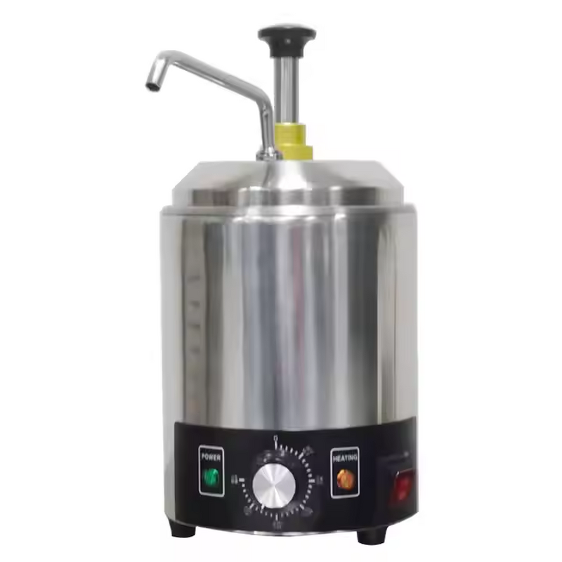 Cheese Dispenser Warmer - Manufacturer - 2.3L Stainless Steel Pump Hot Chocolate Sauce