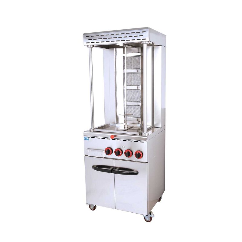 Vertical Shawarma Grill - Manufacturer - Commercial Gas Barbecue Automatic Rotation