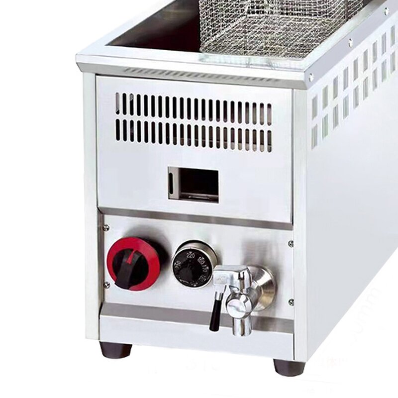 Hot Dog Fryer - Manufacturer - Commercial Double Dog Corn Cheese Gas Deep Fryer