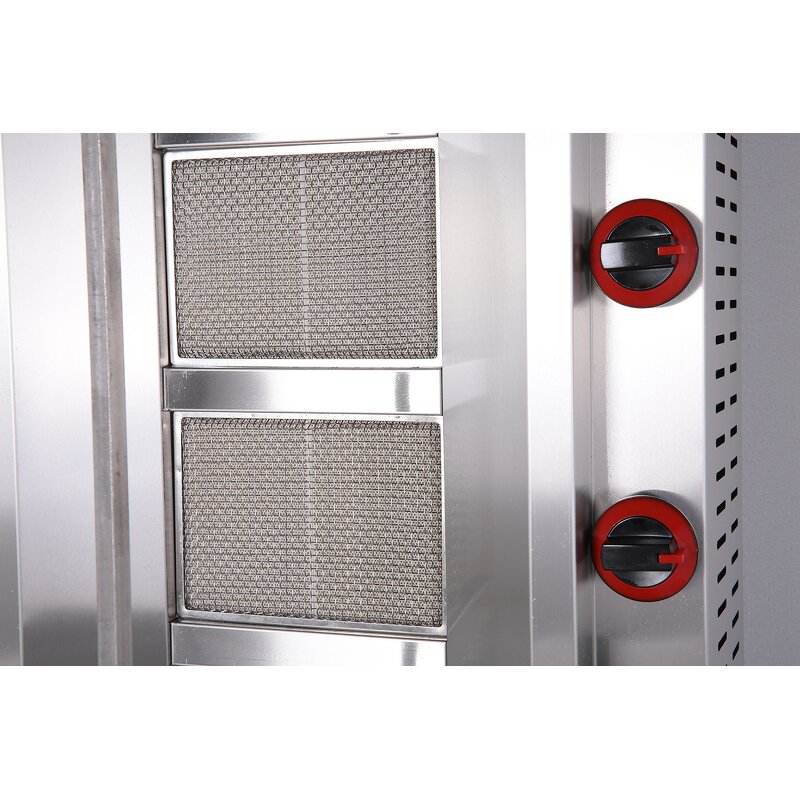 Shawarma Grill Machine - Manufacturer - Gas 12-burner Commercial Automatic Cutting Kebab