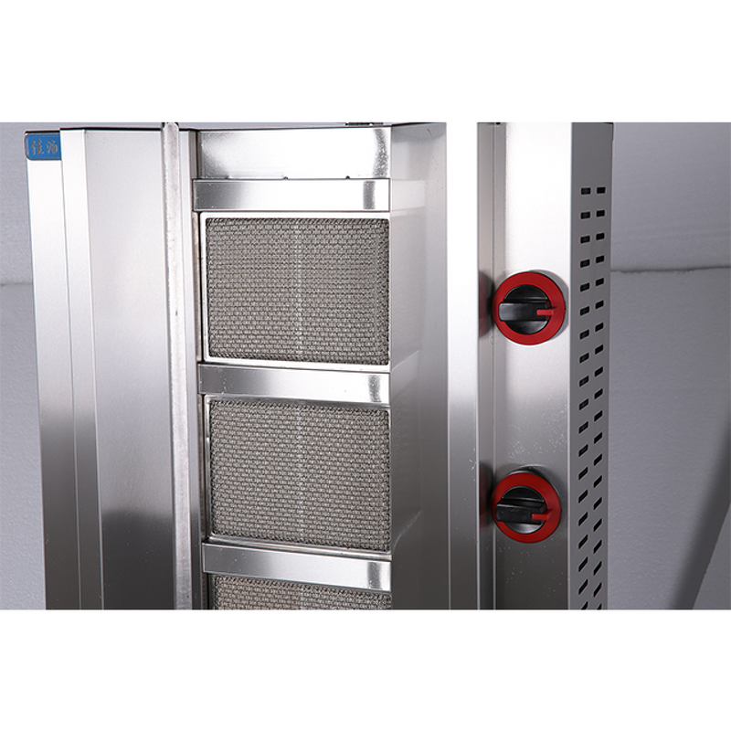 Kebab Shawarma Machine - Manufacturer - Gas 3-burner CG-800 Doner Grill Equipment