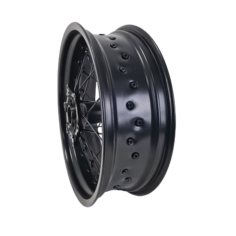 Supermoto Motorcycle Wheels - Manufacturer - 17-3.5/4.5 36 Spoke DOT Certified Alloy