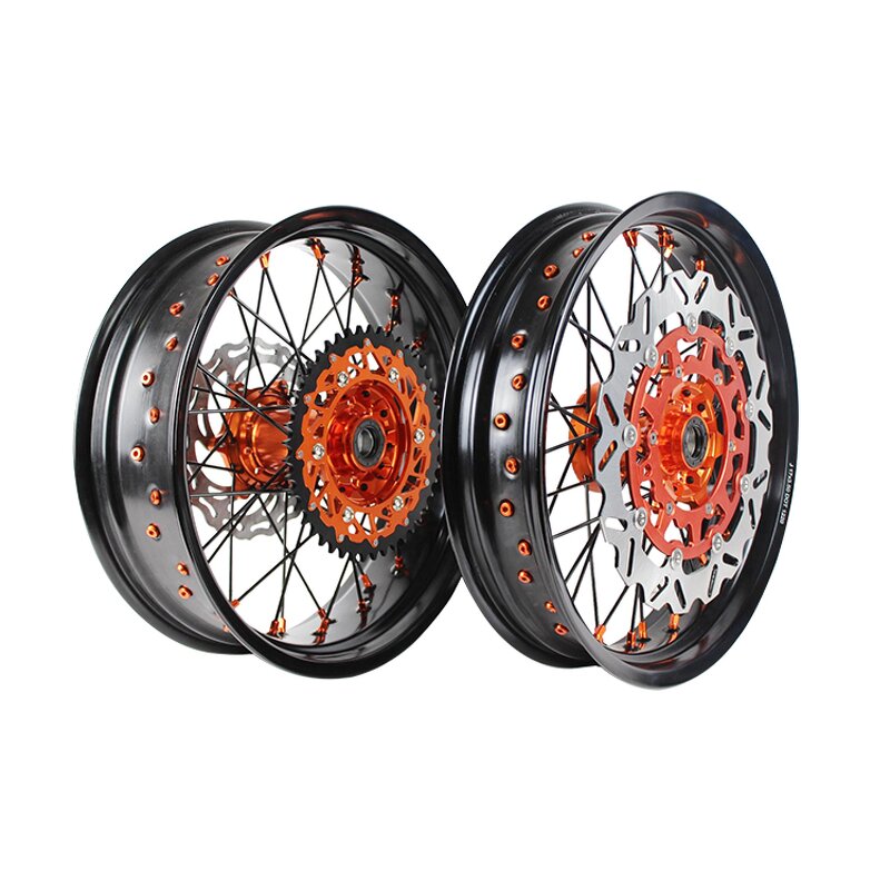 Supermoto Wheels Set - Manufacturer - 17" Aluminum Alloy KTM 125-530cc EXC SXF