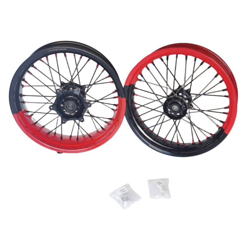 Supermoto Wheels Set - Manufacturer - 17 Inch Aluminum Alloy Gas Gas EC250 300 2021-2023
