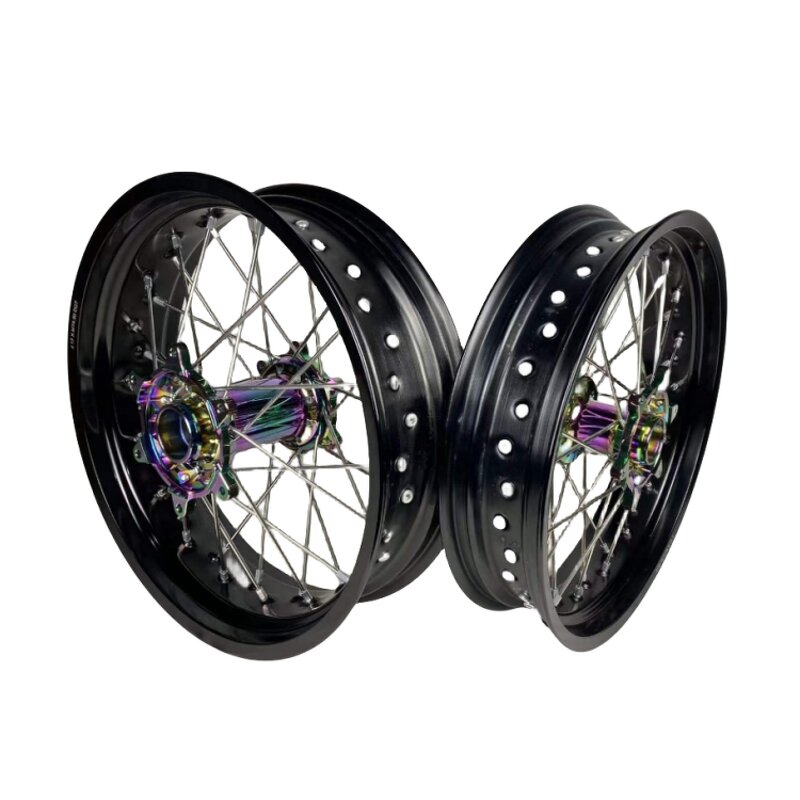Supermoto Wheels Set - Manufacturer - 17" Aluminum Alloy Gas Gas EC250 300 MC250F