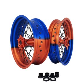 Supermoto Motorcycle Wheels - Manufacturer - 17-3.5/4.5 36 Spoke DOT Certified Alloy