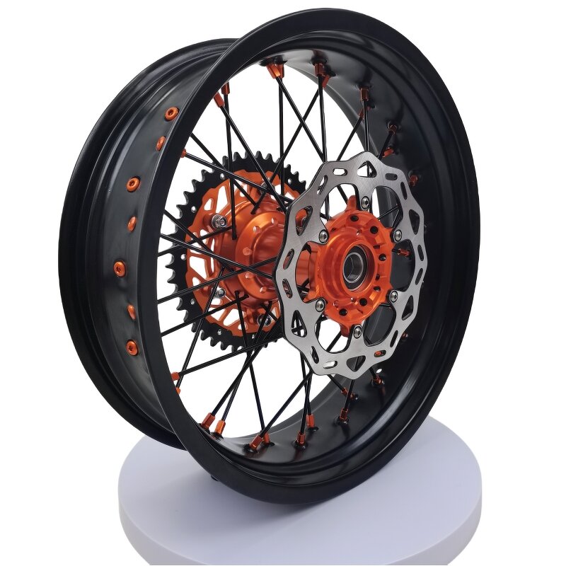 Supermoto Wheels Set - Manufacturer - 17x3.5/17*4.5 KTM EXC SXF 2003-2025 Aluminum