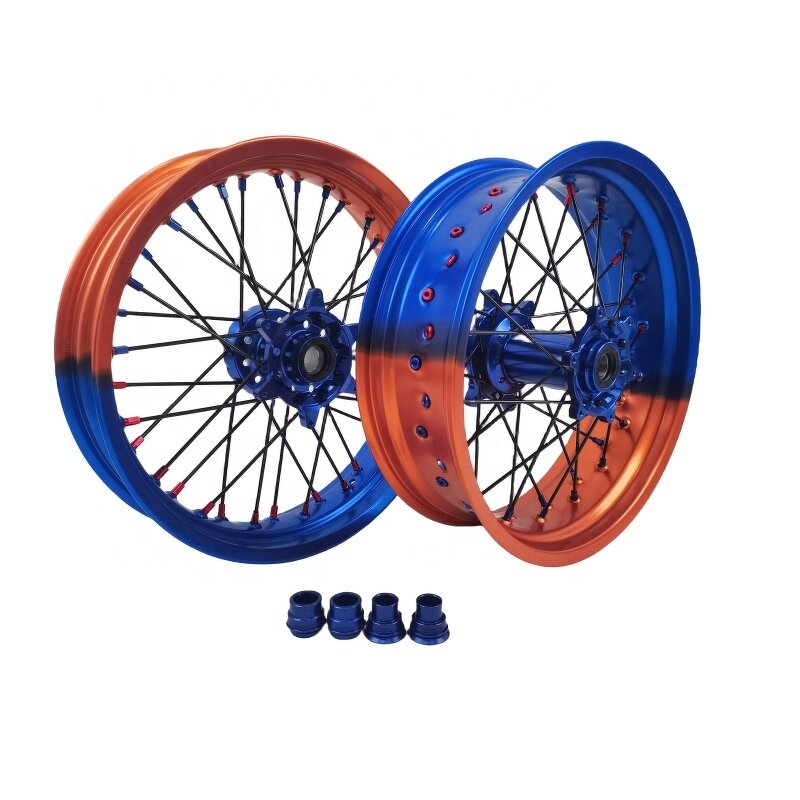 Supermoto Motorcycle Wheels - Manufacturer - 17 Inch 36 Spoke 3.5/5.0 Aluminum Alloy