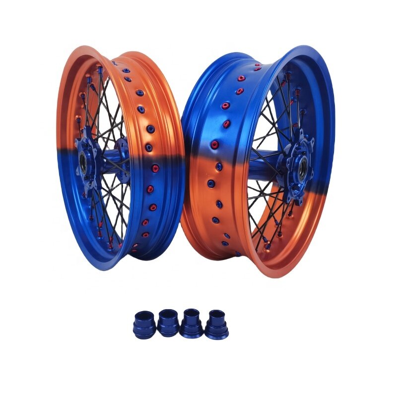 Supermoto Motorcycle Wheels - Manufacturer - 17 Inch 36 Spoke 3.5/5.0 Aluminum Alloy