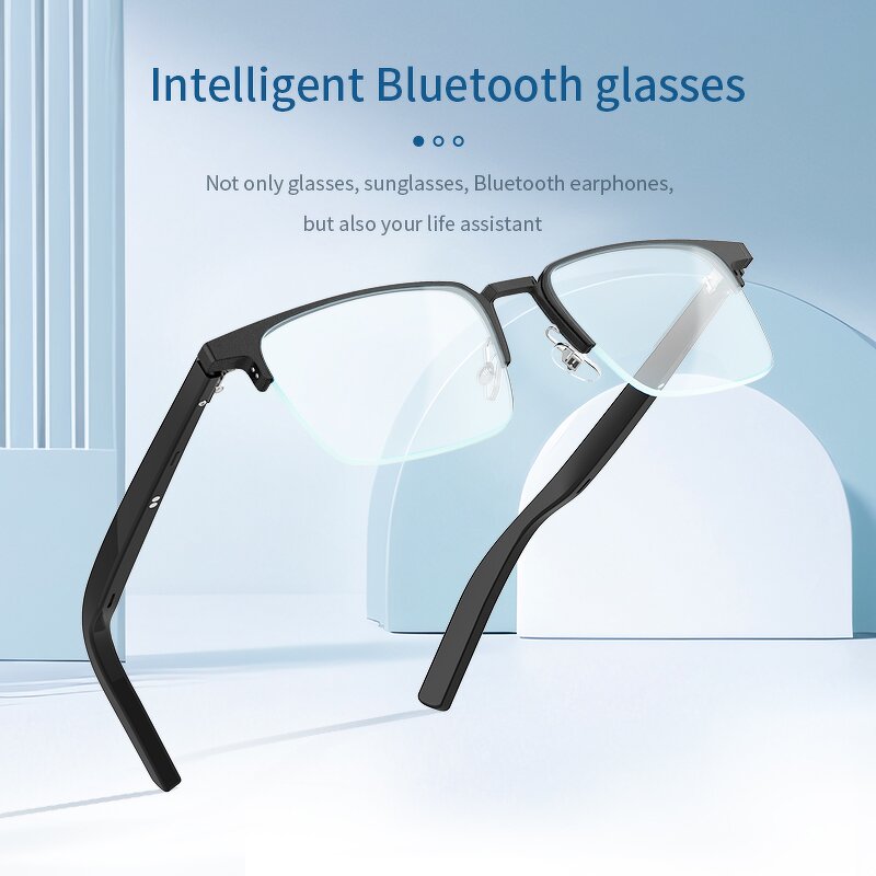 Smart Glasses Manufacturer - G05-T4 Waterproof HD Music Sports Commuter with Clip-on Dark Sunlens